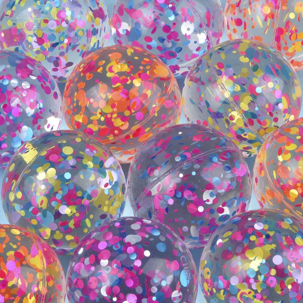 Sparkle Spot Hi-Bounce Ball 1.75&quot; - 12 Ct Polybag