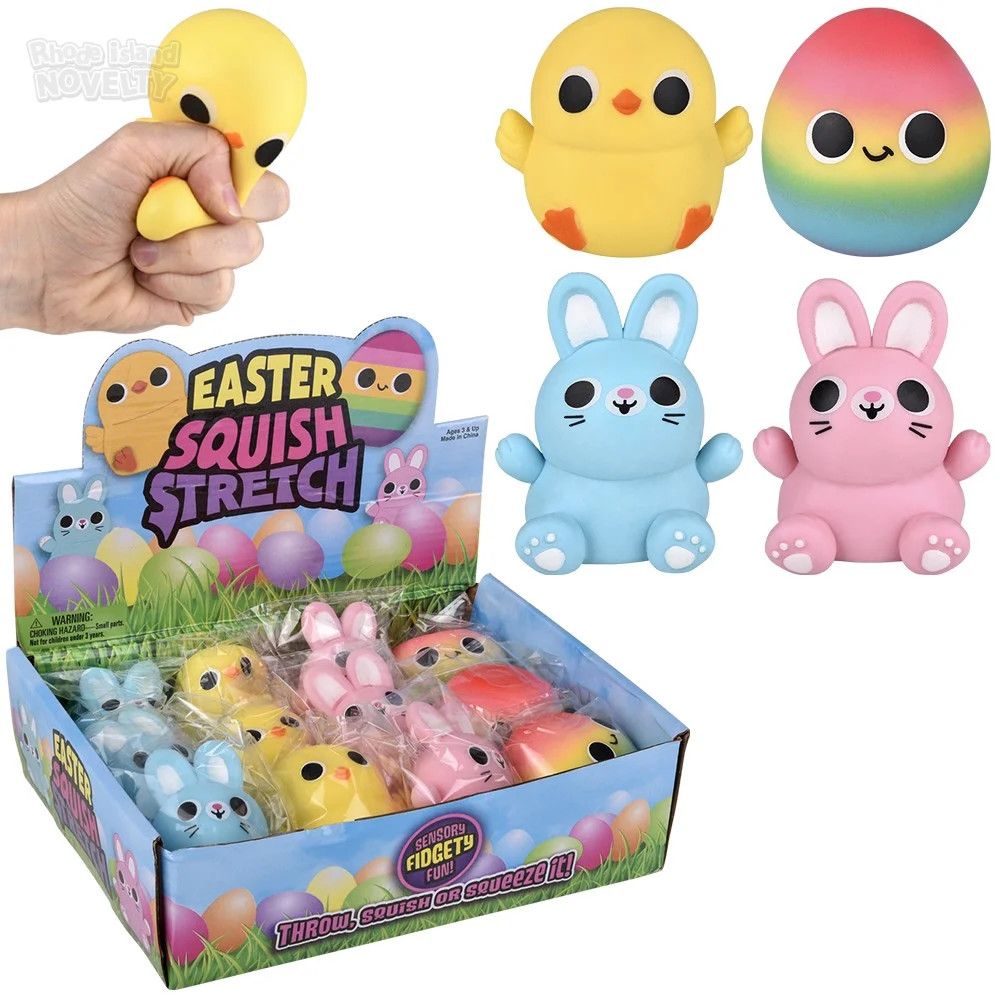 Easter Squish Stretch 2.75"-3.25" - 12 Ct Box