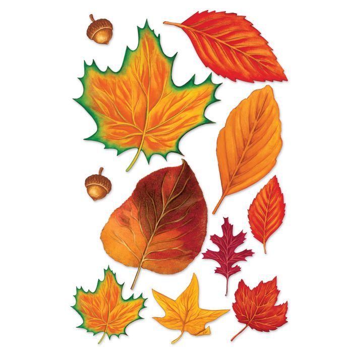 Fall Leaf Cutouts 11 Ct