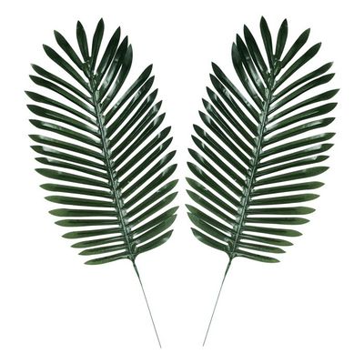Fern Palm Leaves Fabric 24&quot; x 10&quot; - 2 Ct
