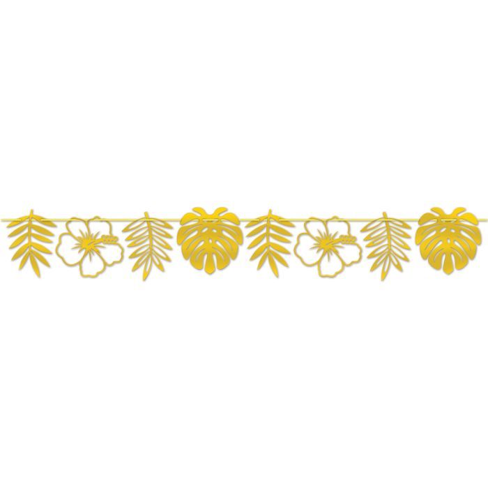 Floral Die-Cut Foil Streamer