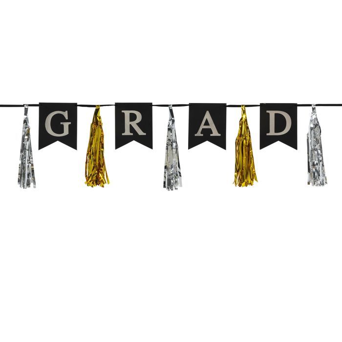 Grad Tassel Banner 13&quot; x 6&#39; 6&quot;