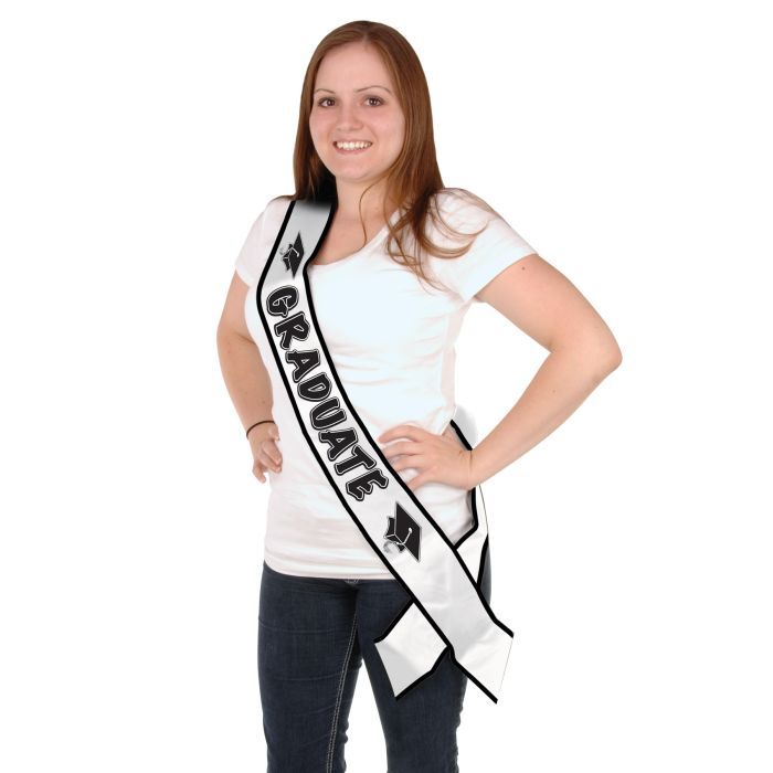 Graduate Satin Sash 33&quot; x 4&quot;
