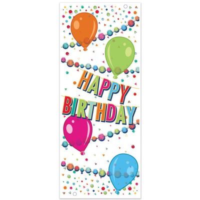 Happy Birthday Door Cover 30&quot; x 6&#39;
