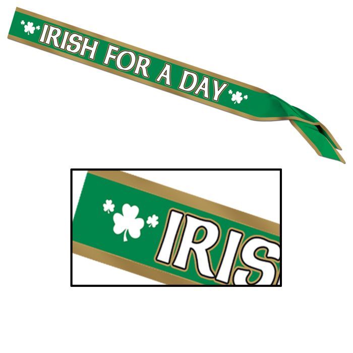 Irish For A Day - Satin Sash
