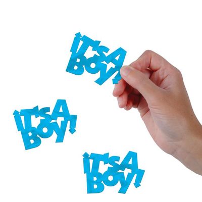 It&#39;s A Boy - Jumbo Blue Confetti 6 Ct Pkg