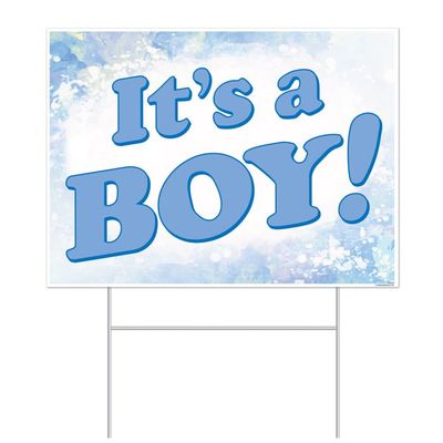 It&#39;s a Boy - Plastic Yard Sign 11½&quot; x 15½&quot;
