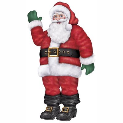 Lifesize Jointed Santa 5&#39;6&quot;