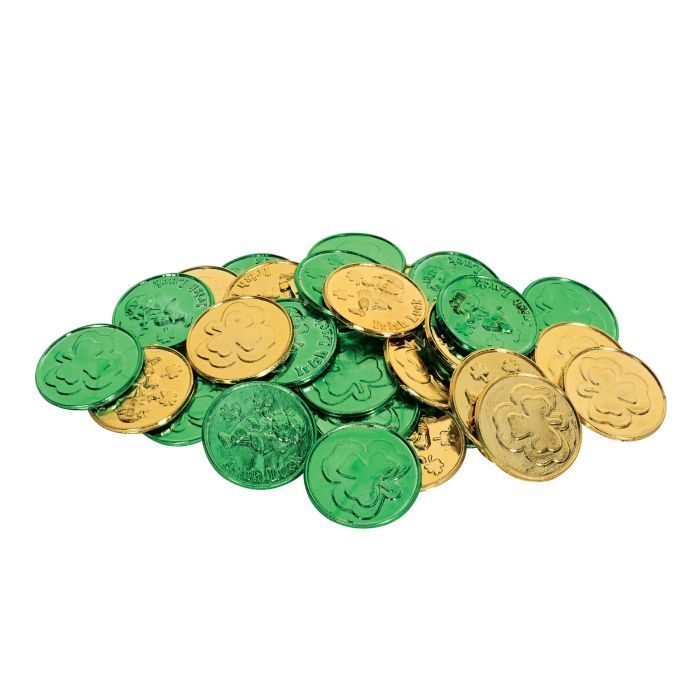 Lucky Leprechaun Plastic Coins 40 Ct