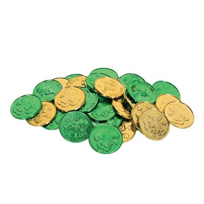 Lucky Leprechaun Plastic Coins 40 Ct