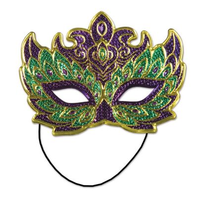 Mardi Gras Costume Mask 2ct