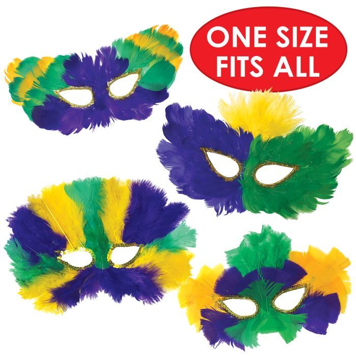 Mardi Gras Fanci-Feather Masks