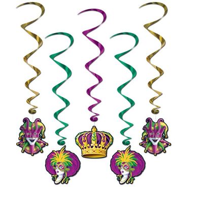 Mardi Gras Whirls 5ct
