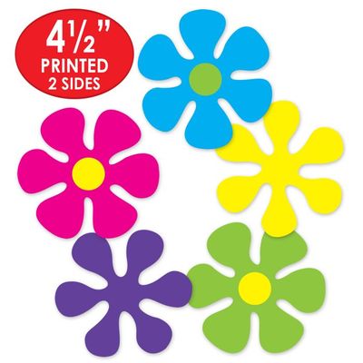 Mini Retro Flower Cutouts