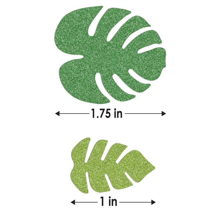 Tropical Palm Leaf Jumbo Confetti -1/2 oz