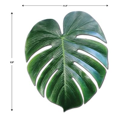 Tropical Palm Leaves 13&quot; Fabric - 4 Ct