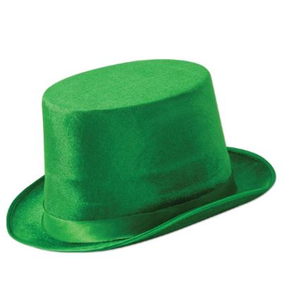 Vel-Felt Top Hat Green