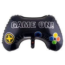 Game Control Shape - 40&quot; Helium Filled Foil Balloon, Ribbon