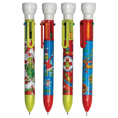 6 Color Pen - Dr. Seuss Grinch Stamper