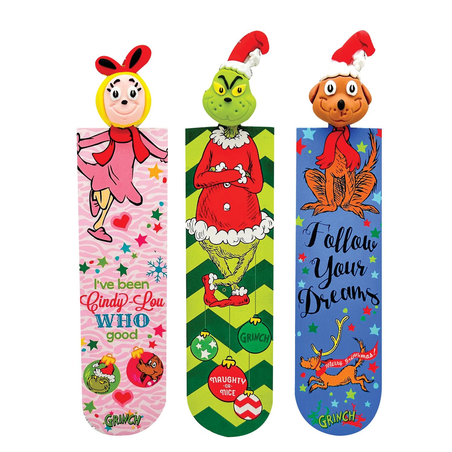 Bookmarks - Dr. Suess Grinch 3D