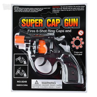 Cap Gun 8-Shot Revolver - 12 Ct Box