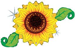 Linky Sunflower Holographic - 46&quot; Helium Filled Foil Balloon, Ribbon