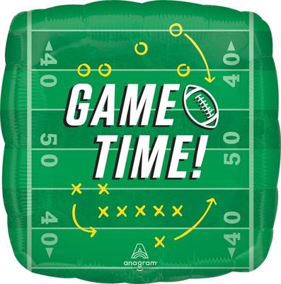 Game Time - 18&quot; Helium Filled Foil Balloon, Ribbon