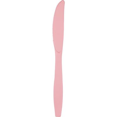 Plastic Knives Classic Pink 24 Ct