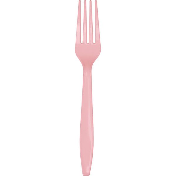 Plastic Forks Classic Pink 50 Ct