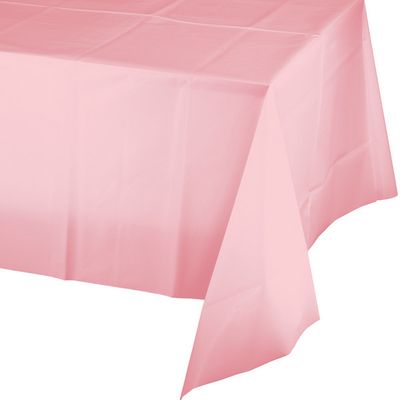 Rect Plastic Tablecover Classic Pink 54&quot; x 108&quot;