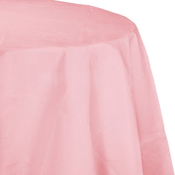 Round Paper Tablecover Classic Pink 82&quot;