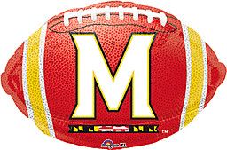 University of Maryland Football - 18&quot; Helium Filled Foil Balloon, Ribbon