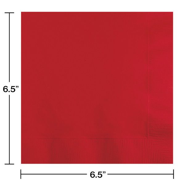 Luncheon Napkins 2 Ply Classic Red 50 Ct