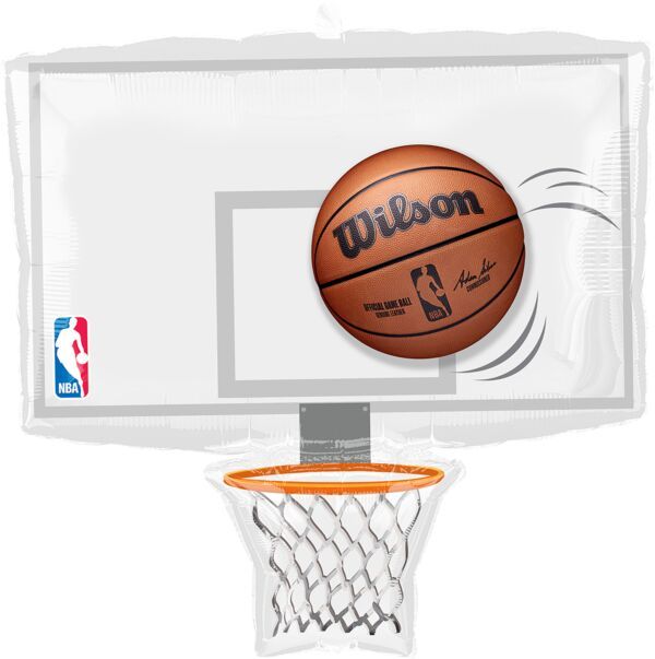 Wilson NBA Backboard  - 24&quot; Helium Filled Foil Balloon, Ribbon