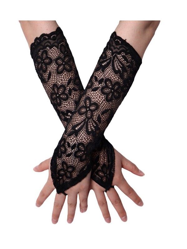 Lace Up Goth Glovelette