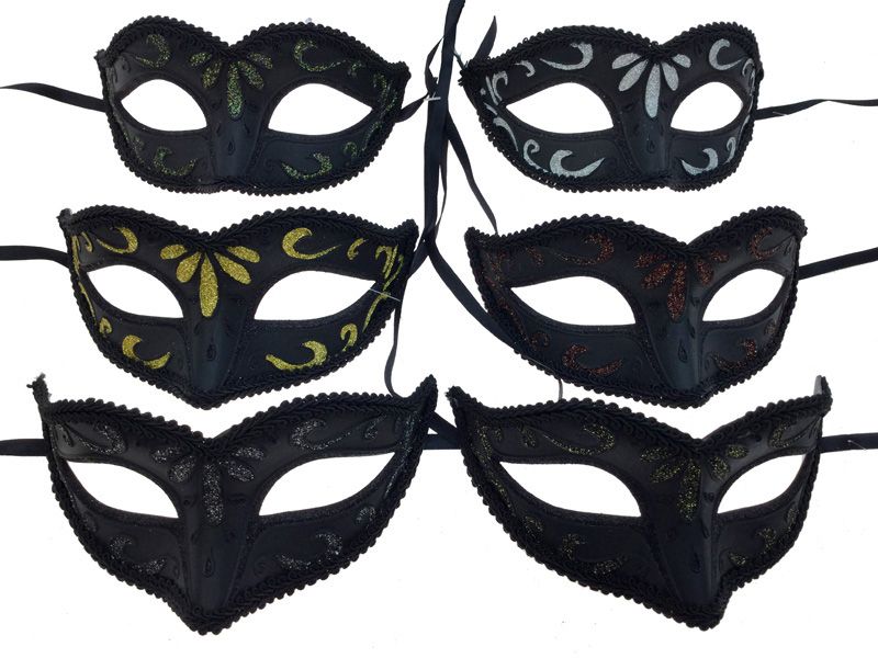 Black Mask w/ Glitter Asstorted