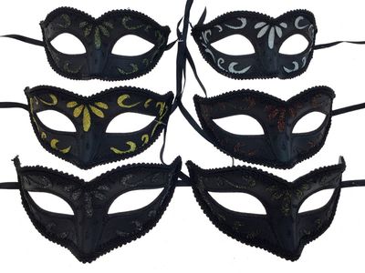 Black Mask w/ Glitter Asstorted