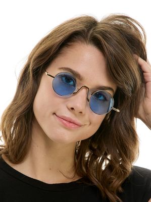 Steampunk Blue Glasses