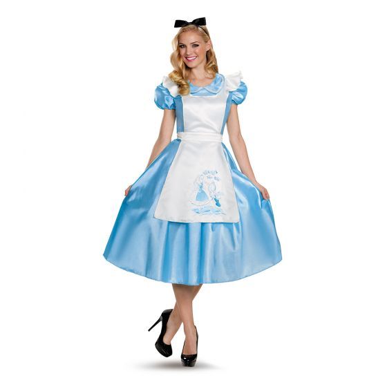 Alice In Wonderland - Alice Deluxe Adult, Attribute: Womens, Size: S (4-6)