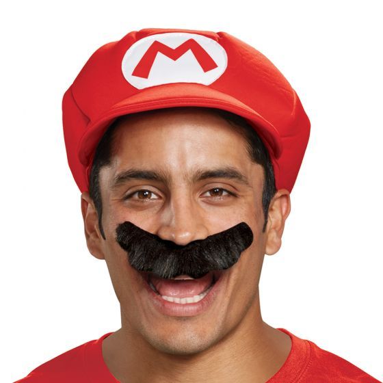 Super Mario - Mario Adult Hat &amp; Mustache
