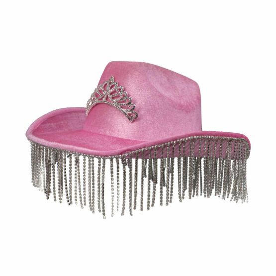 Deluxe Pink Rhinestone Cowboy Hat