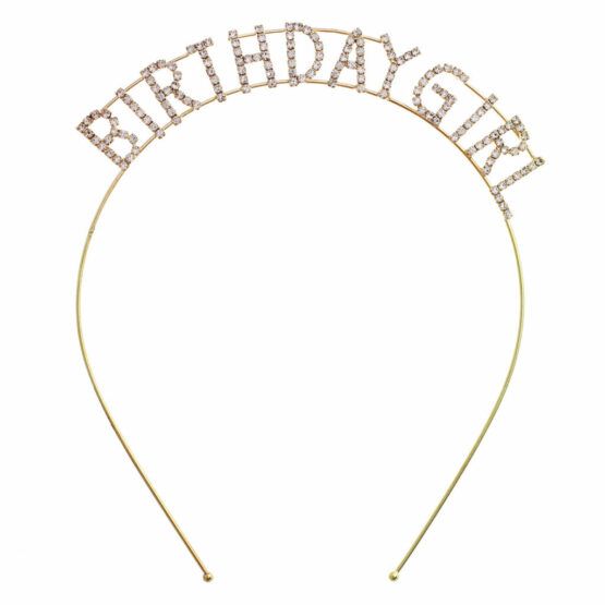 Birthday Girl Headband - Gold