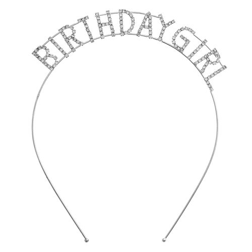Birthday Girl Headband - Silver
