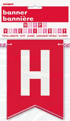 Valentine's Day - Pennant Banner 10'  2pc