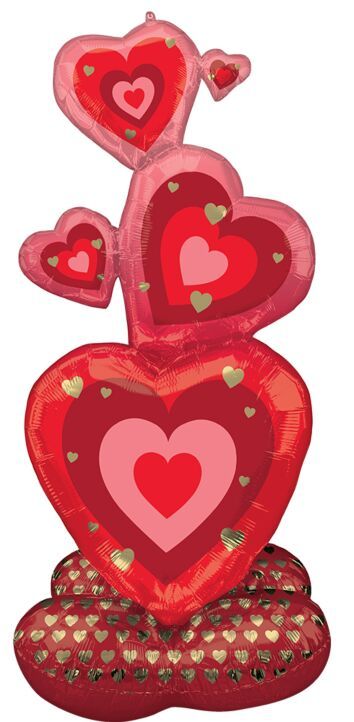 Stacking Hearts - 55&quot; Airloonz