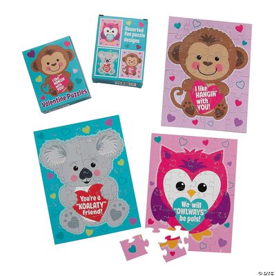 Valentine Mini Puzzles - 12ct