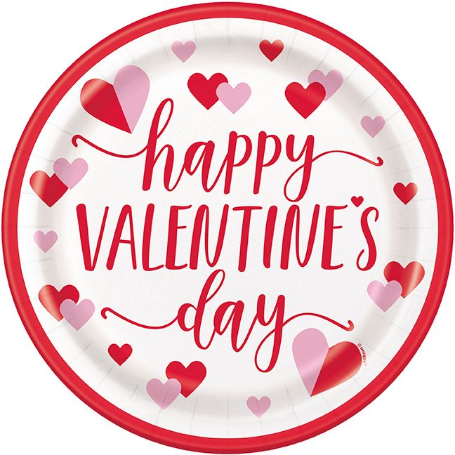 Charming Hearts - 9" Plates 8ct