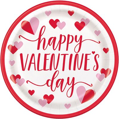 Charming Hearts - 9" Plates 8ct