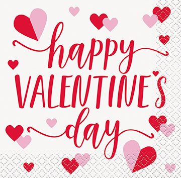 Charming Hearts - Beverage Napkins 16ct