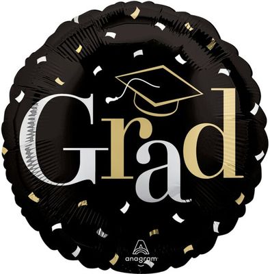 Class Dismissed - 17&quot; Helium Filled Foil Balloon, Ribbon